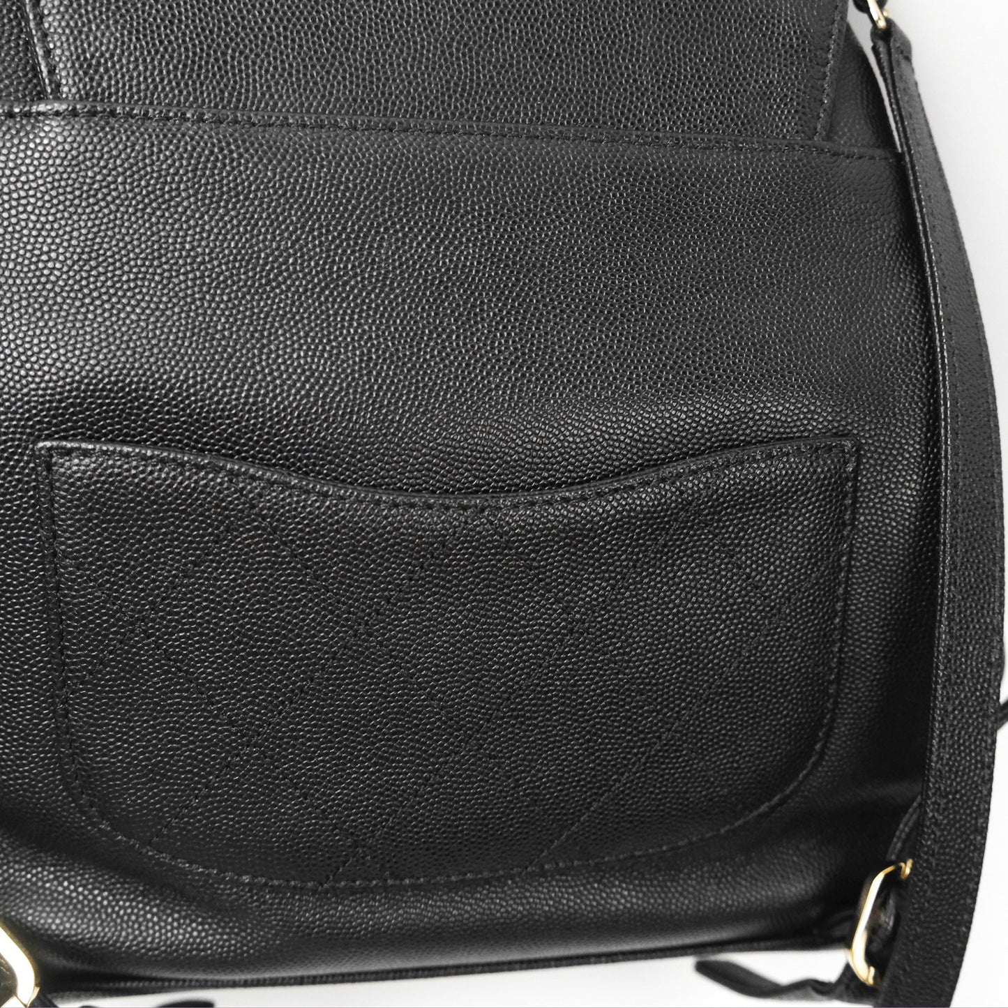 Chanel Quilted Business Affinity Backpack Black Caviar Gold Hardware