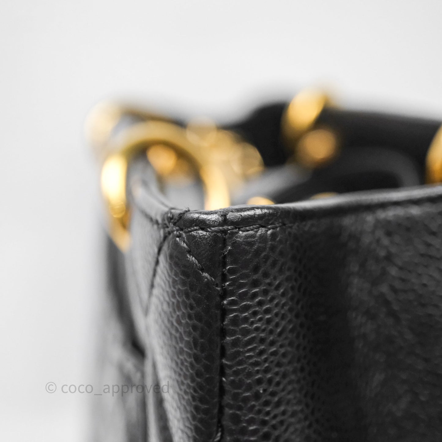 Chanel GST Black Caviar Gold Hardware