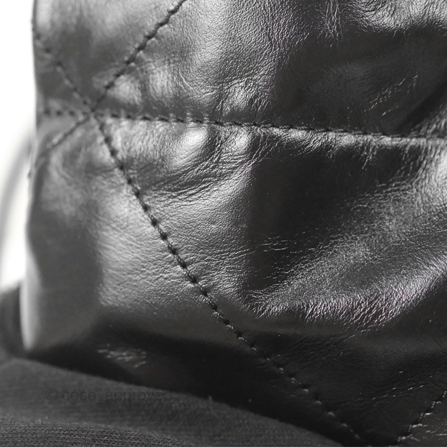 Chanel 22 Mini Bag Black Crumpled Calfskin
