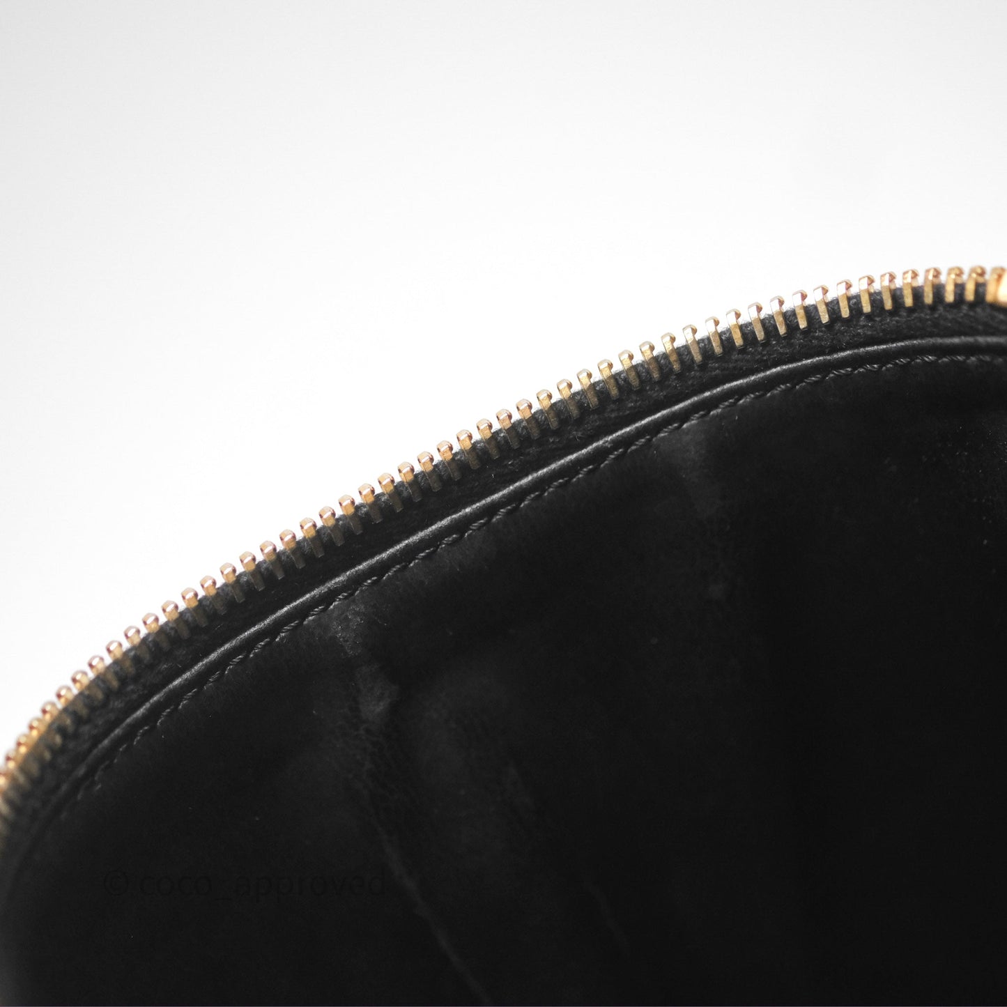 Chanel Vintage Vanity Case Black Caviar Gold Hardware