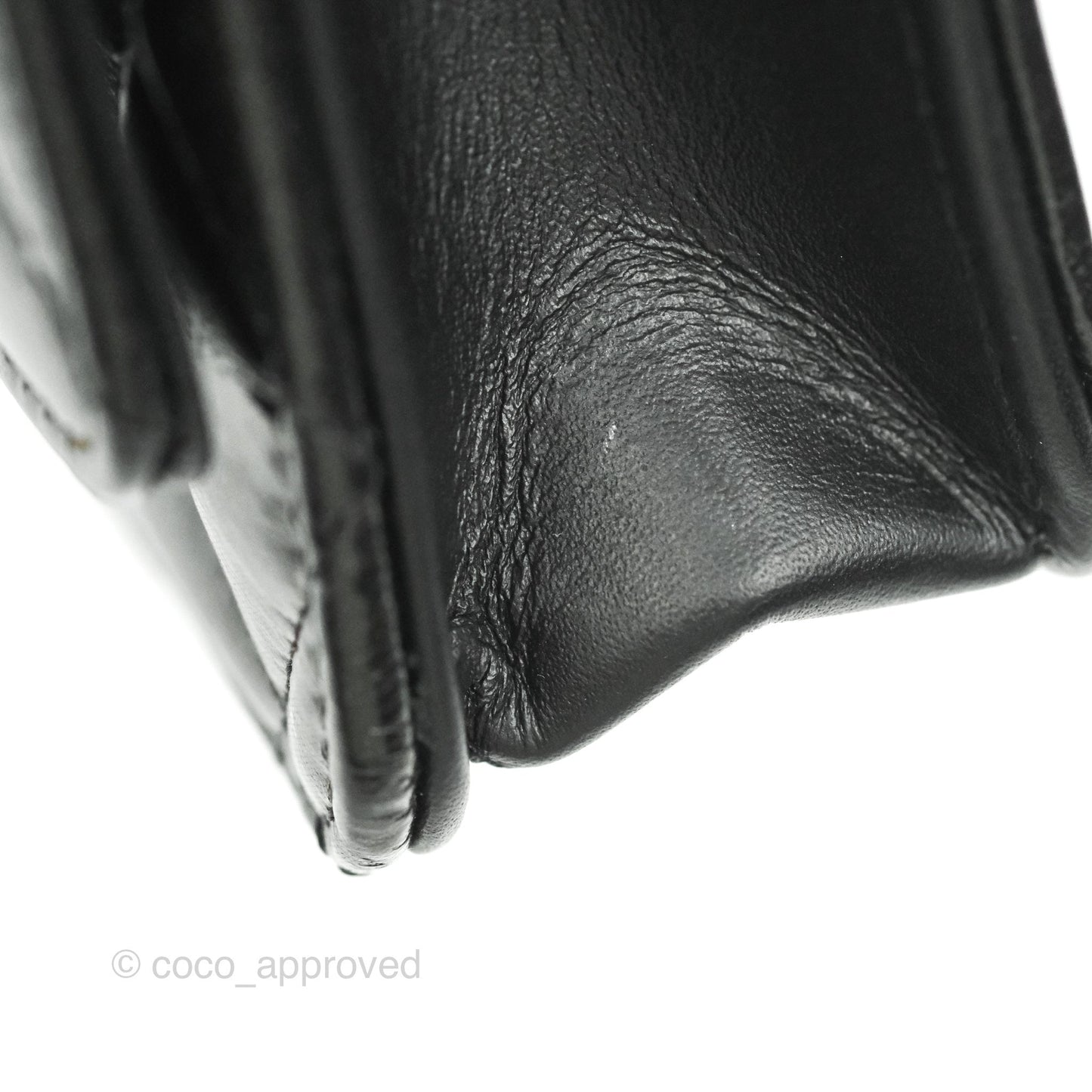 Chanel Quilted Reissue WOC Black Glazed Crumpled Calfskin Aged Gold Hardware