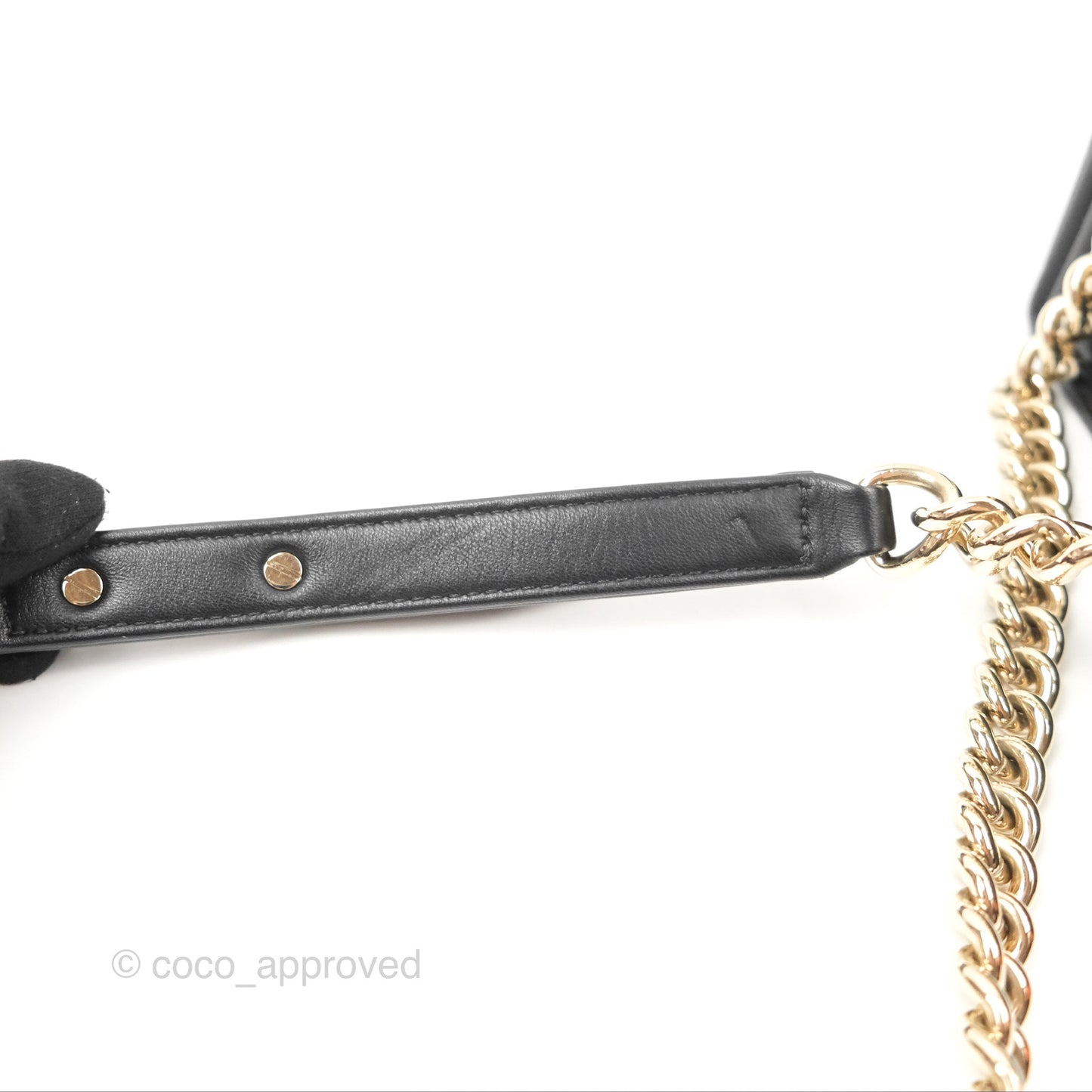 Chanel Small Boy Chevron Black Lambskin Gold Hardware