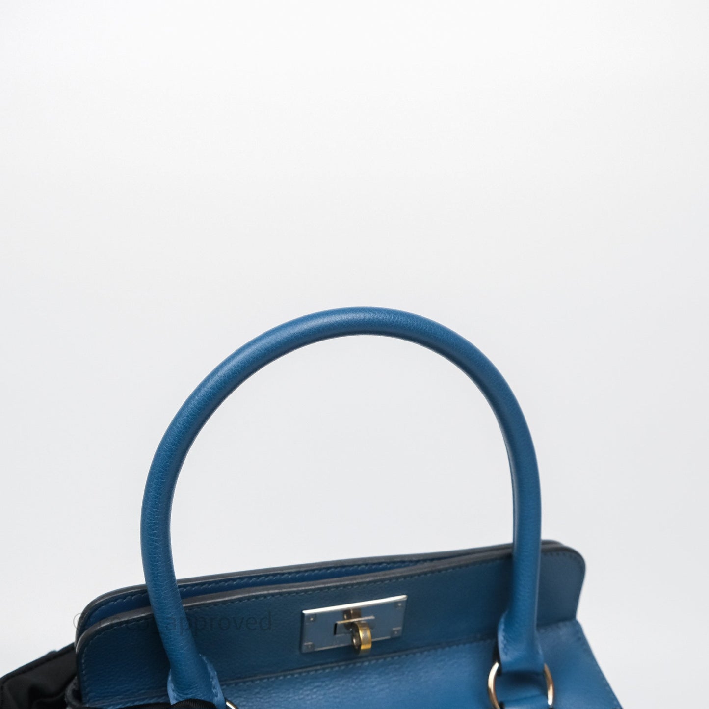 Hermès ToolBox 20 Bleu Cobalt 7C Evercolor Palladium Hardware