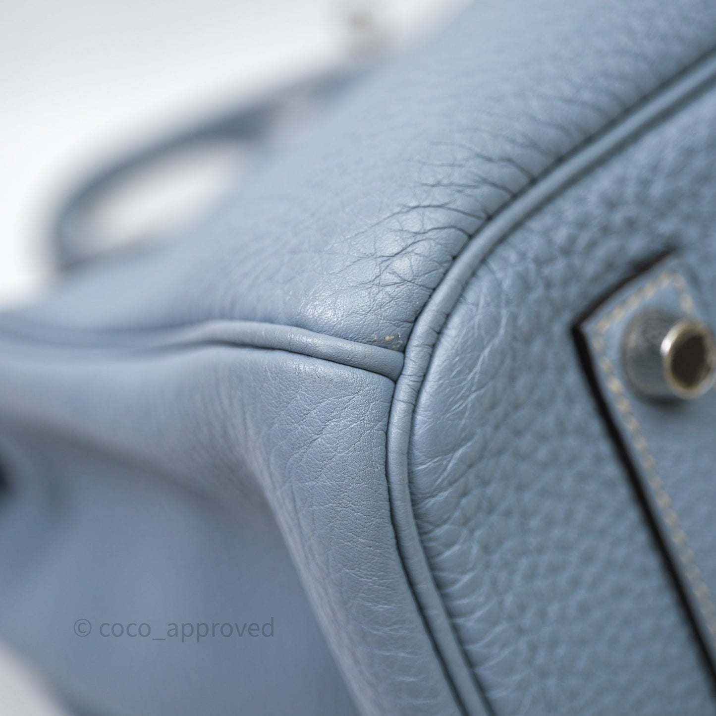 Hermès Birkin 35 Blue Ciel Togo Palladium Hardware