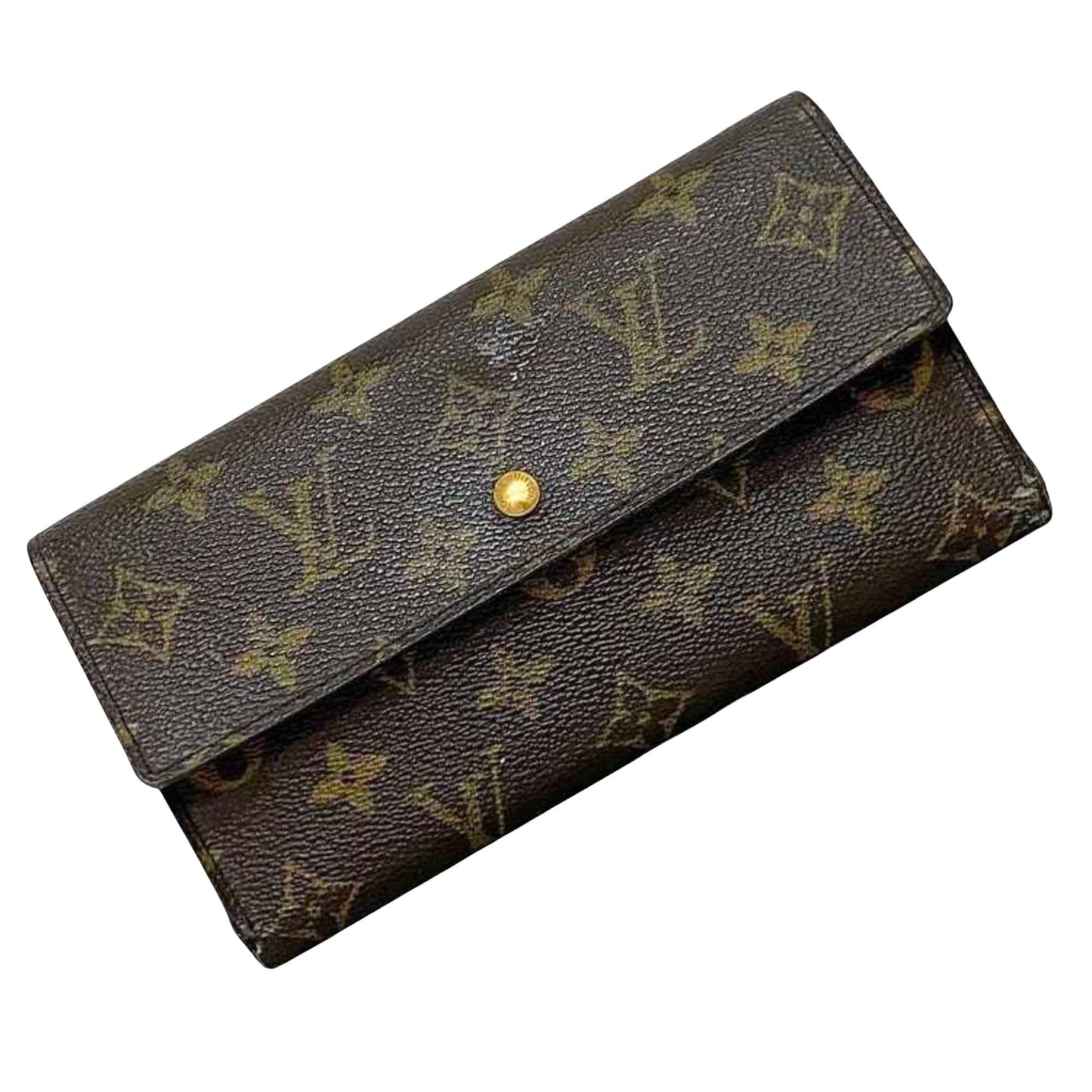 Louis Vuitton Portefeuille Sarah  Canvas Wallet  ()
