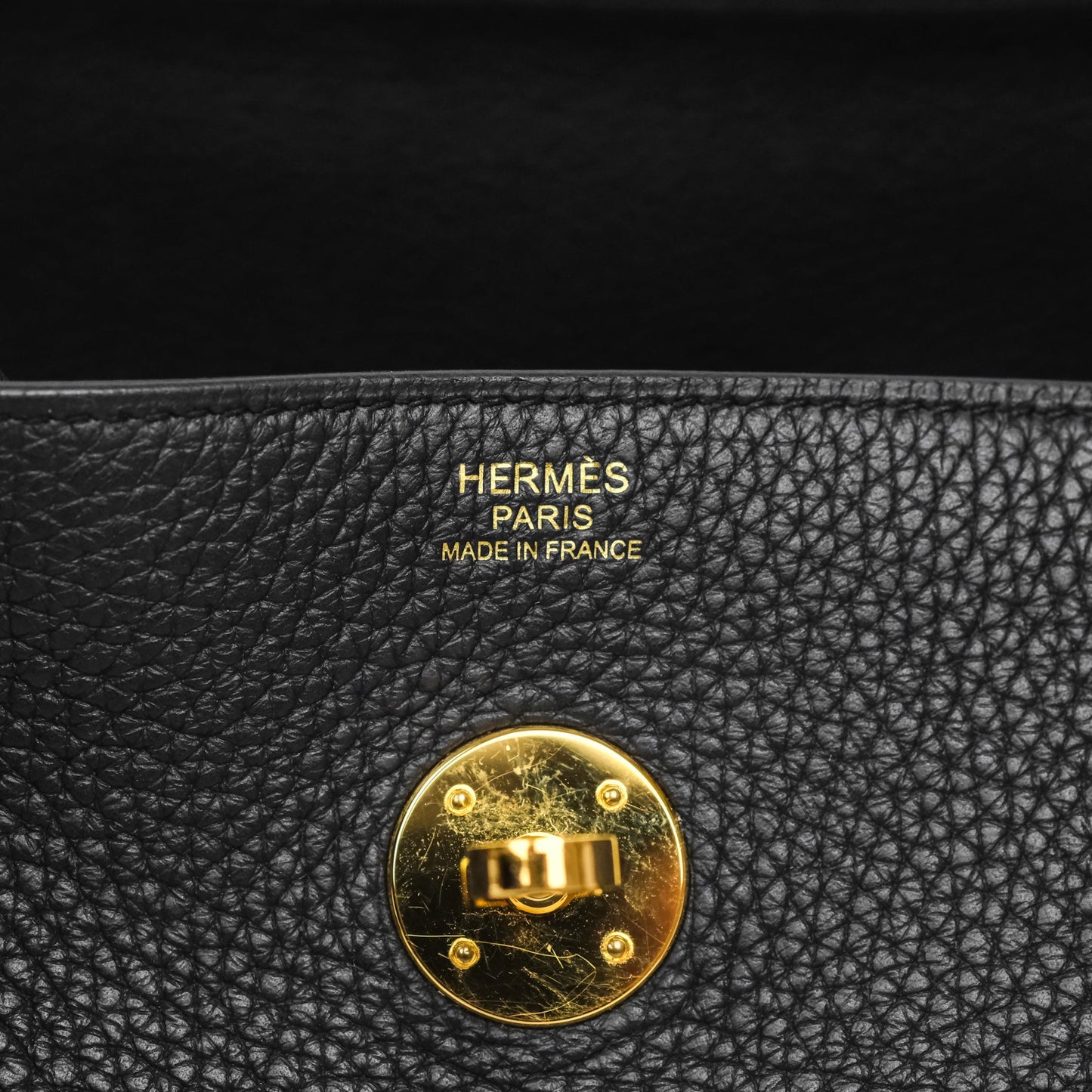 Hermès Lindy 30 Black Noir 89 Clemence Gold Hardware
