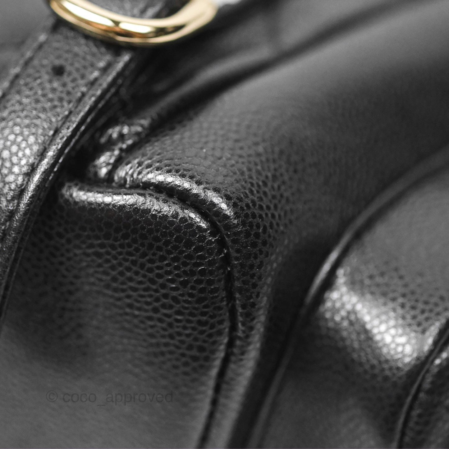 Chanel Small Duma Backpack Caviar Black Gold Hardware 23K