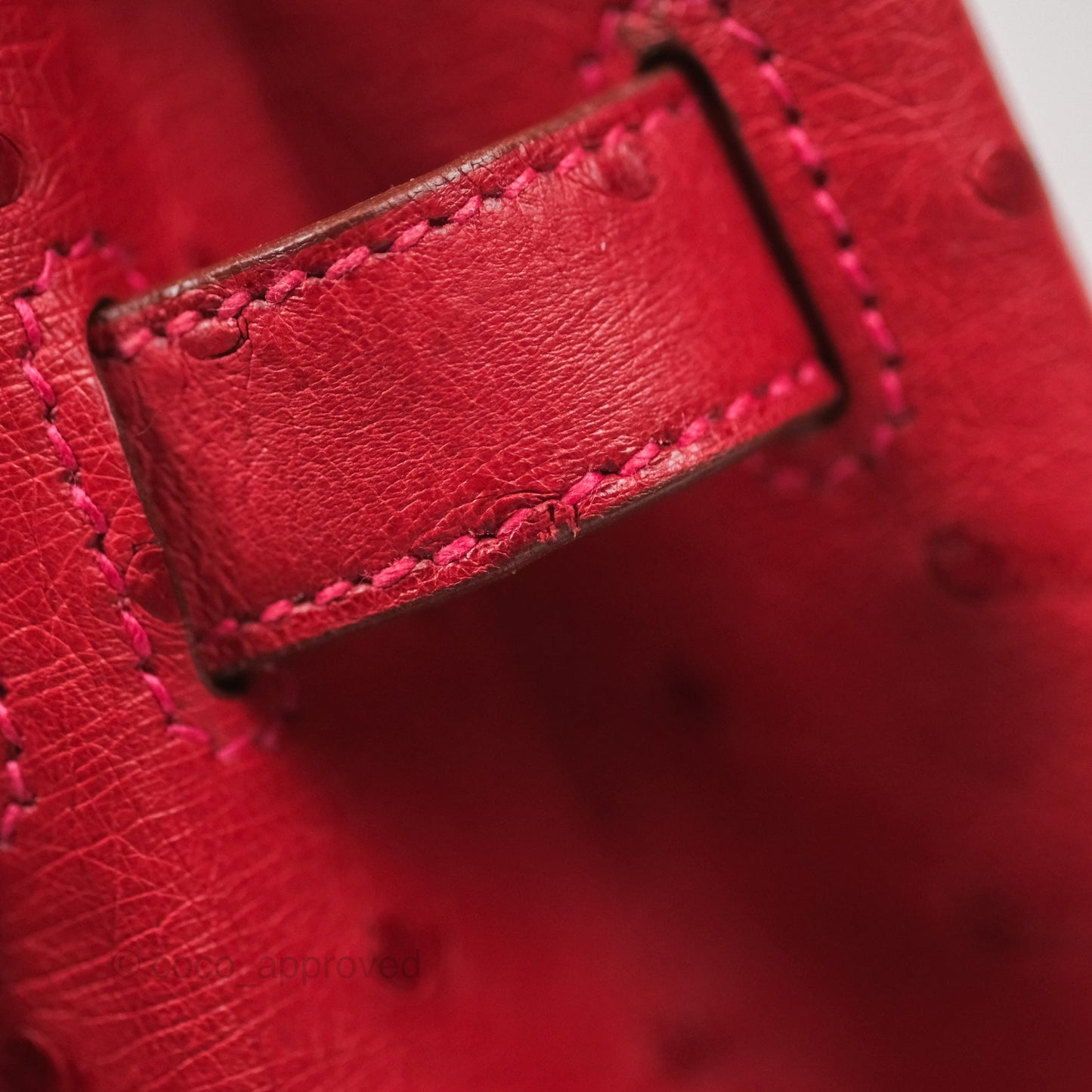 Hermès Birkin Retourne 30 Rouge Vif 53 Ostrich Gold Hardware