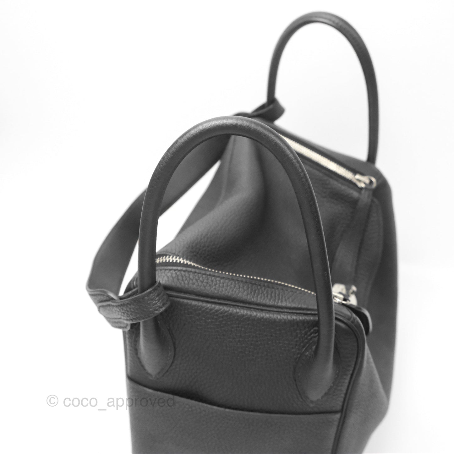 Hermès Lindy 30 Black Clemence Palladium Hardware