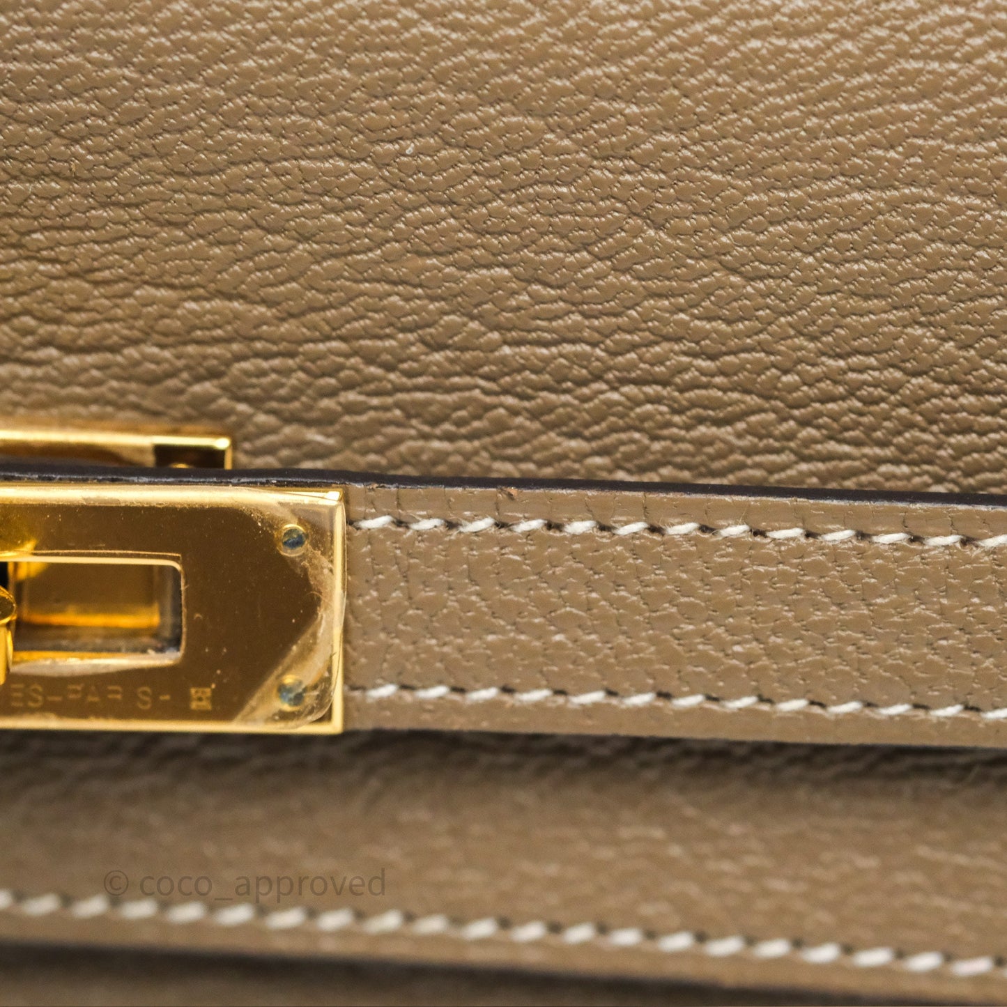 Hermès Kelly To Go Wallet Etoupe 18 Chevre Mysore Gold Hardware