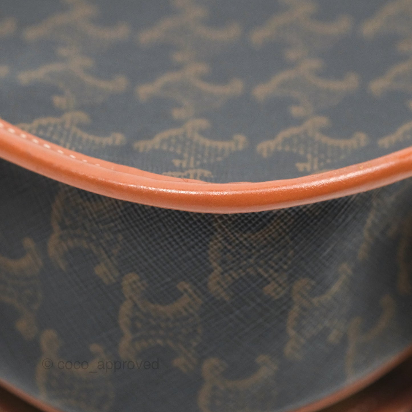 Celine Medium Folco Bag Triomphe Canvas Tan