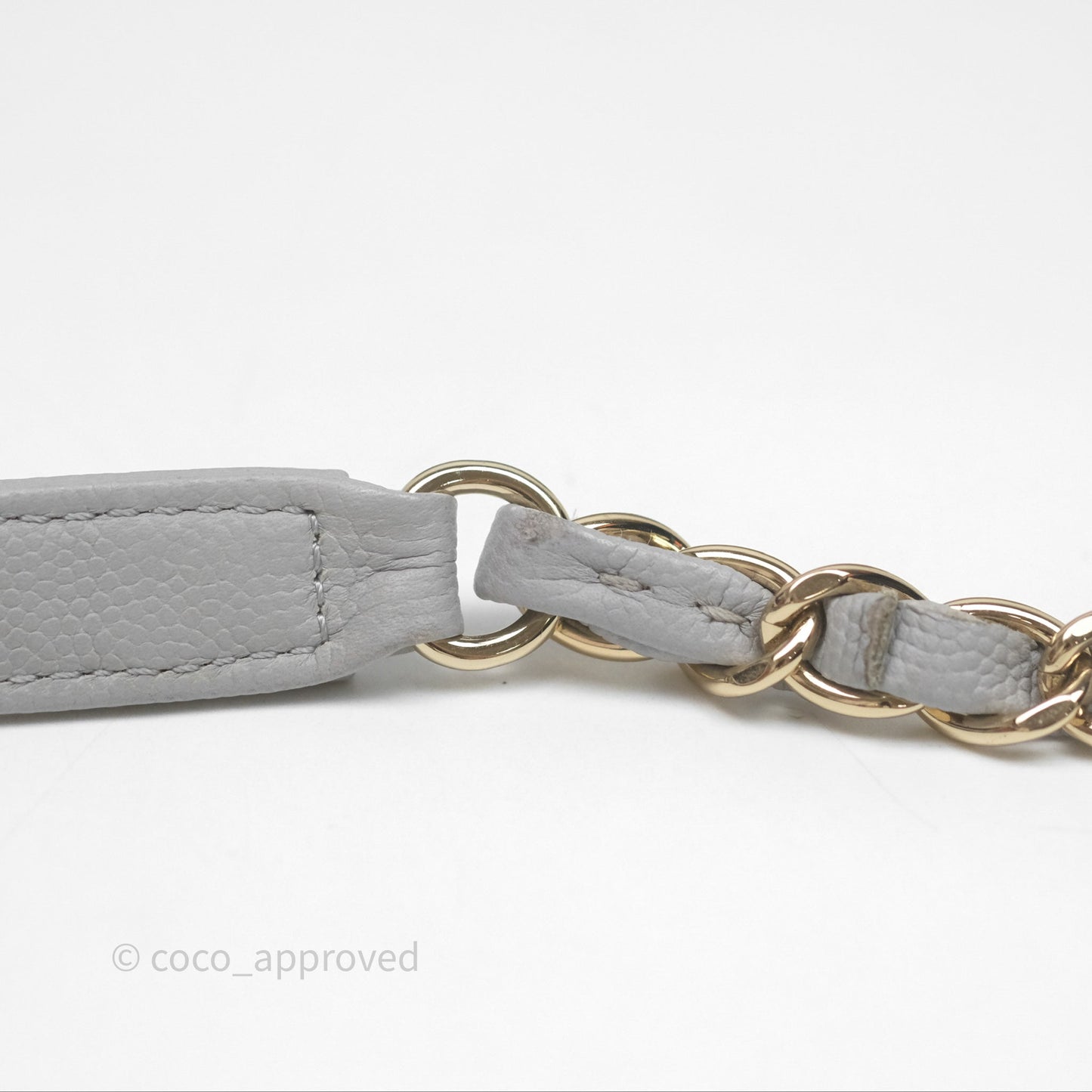 Chanel Quilted Medium Business Affinity Flap Grey Caviar Gold Hardware
