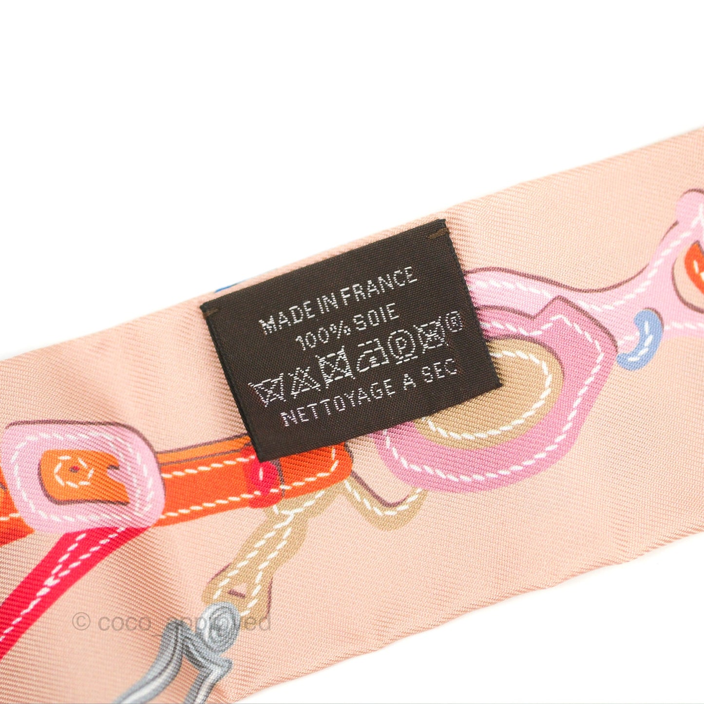 Hermès Brides de Gala Applique Pique Silk Twilly