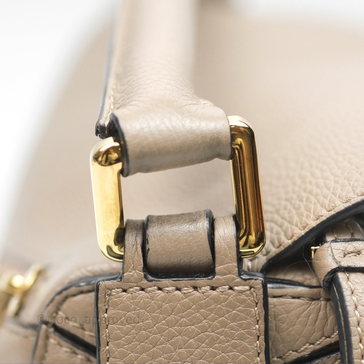 Loewe Small Puzzle Bag Sand Mink Grained Calfskin