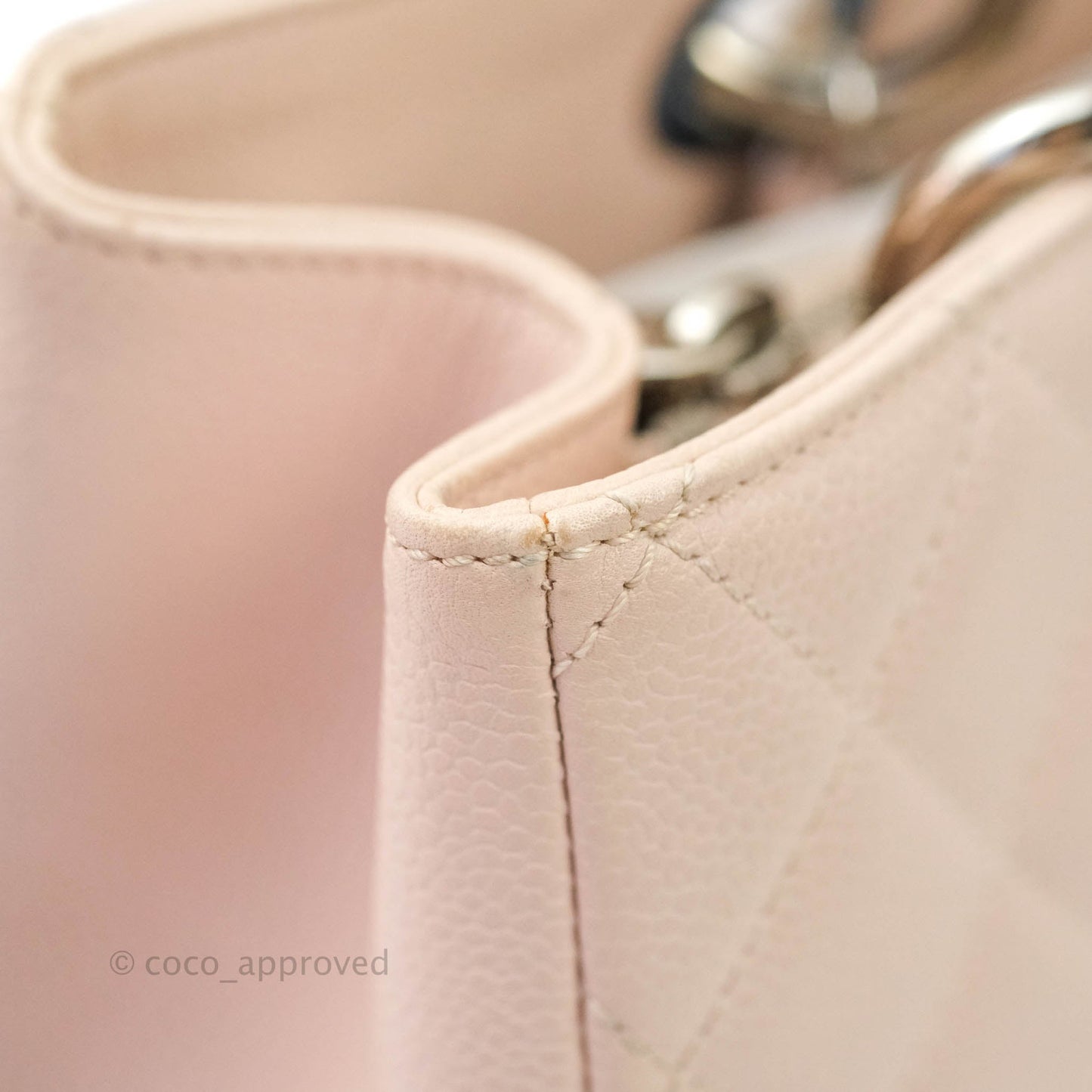Chanel GST Pink Caviar Silver Hardware
