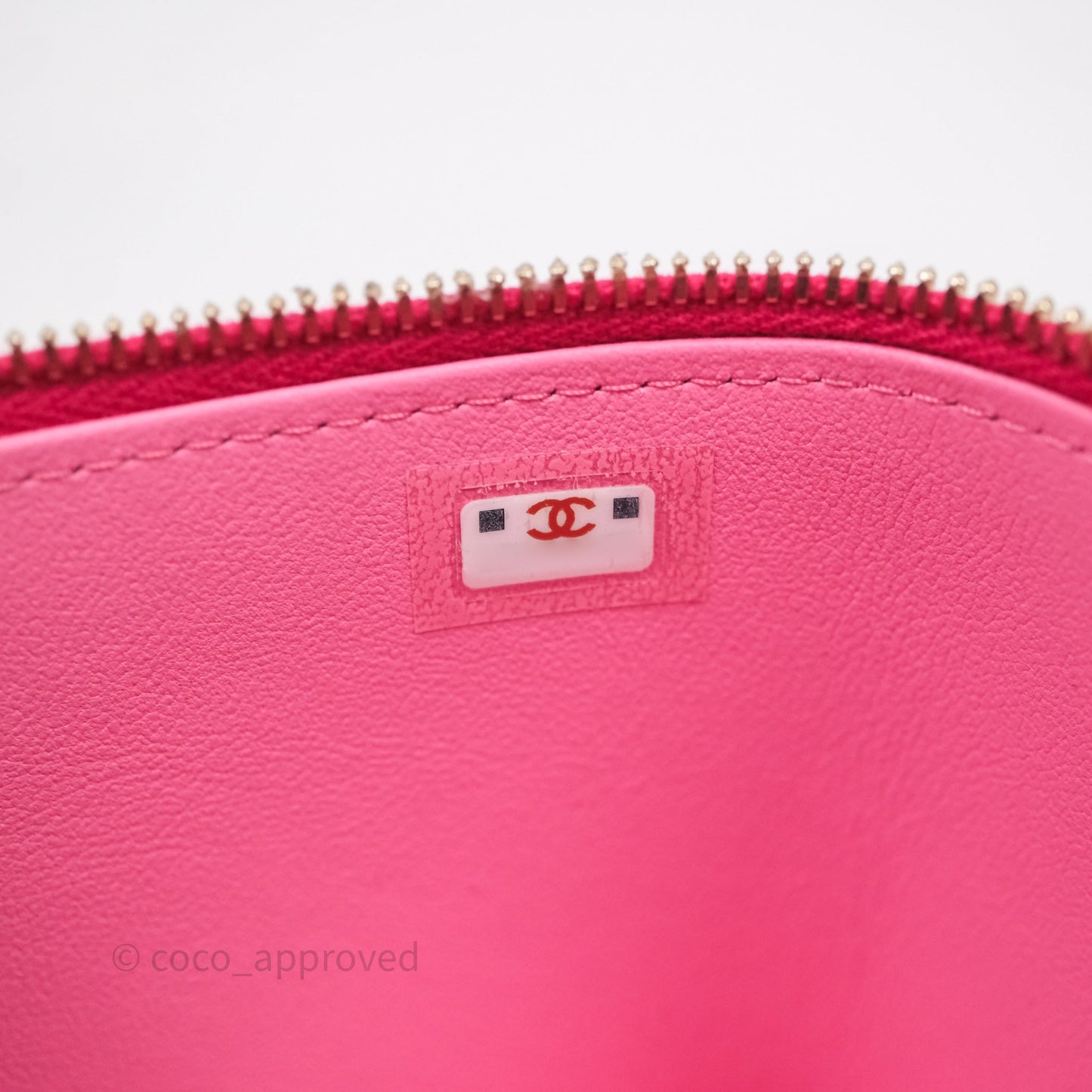 Chanel Vanity Rectangular Top Handle Pink Lambskin Gold Hardware