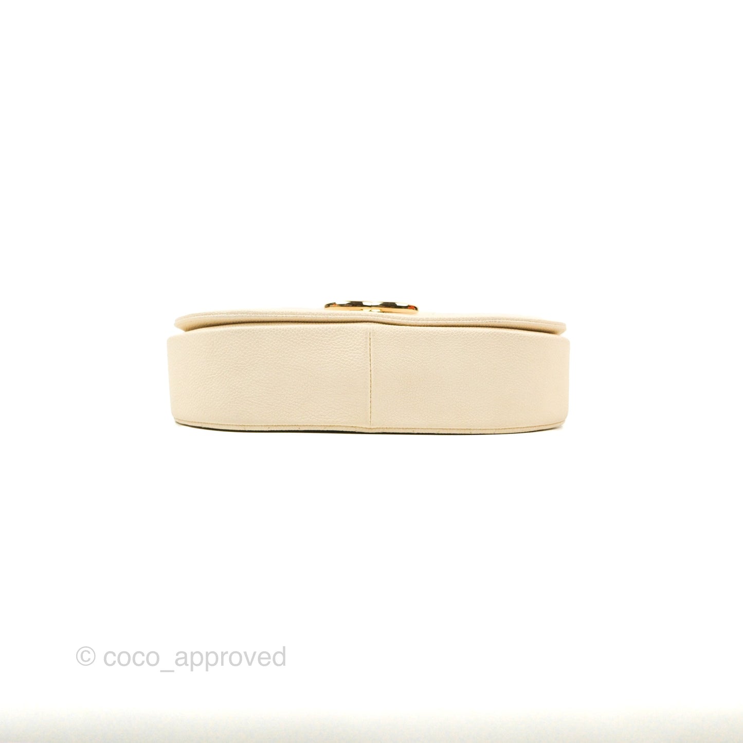 Chanel Medium CC Cuba Flap Bag Ivory Caviar Light Gold Hardware