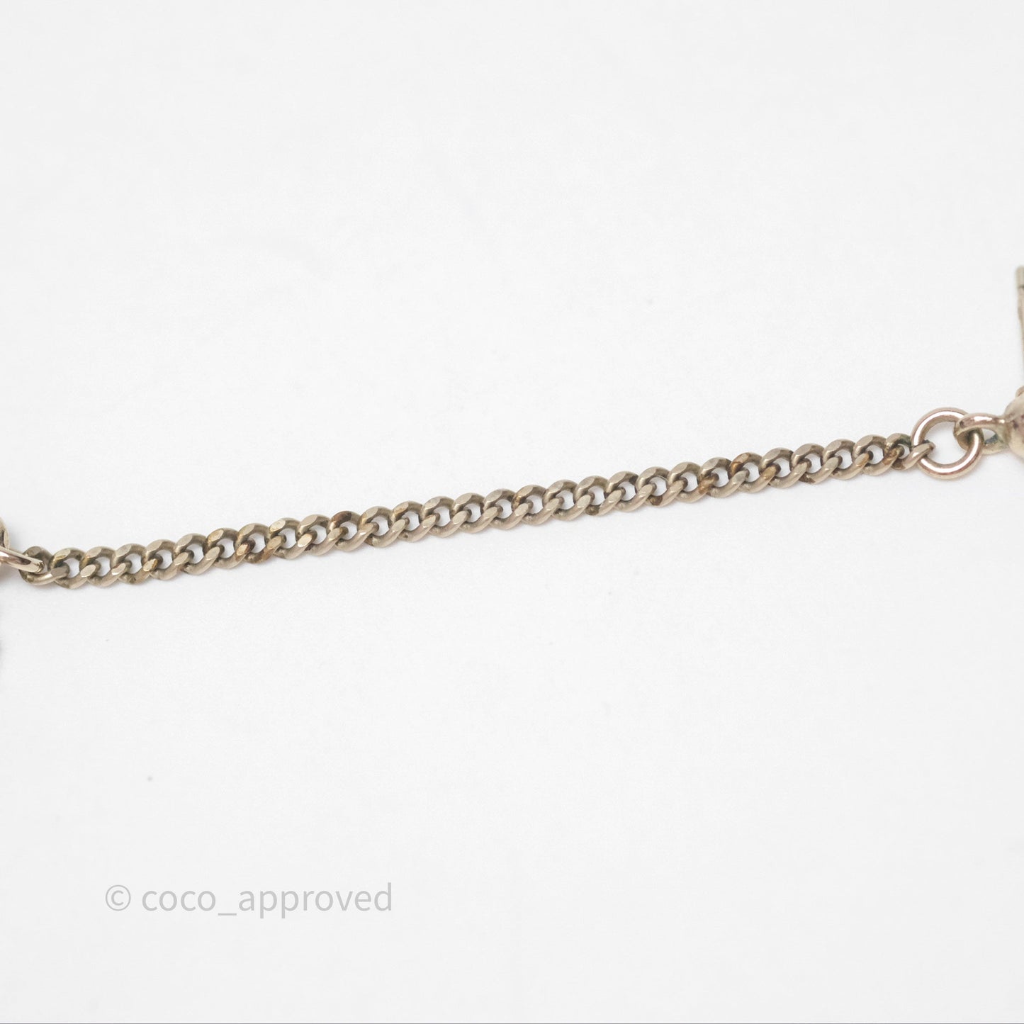 Chanel Crystal CC Long Drop Earrings Gold Tone 19A