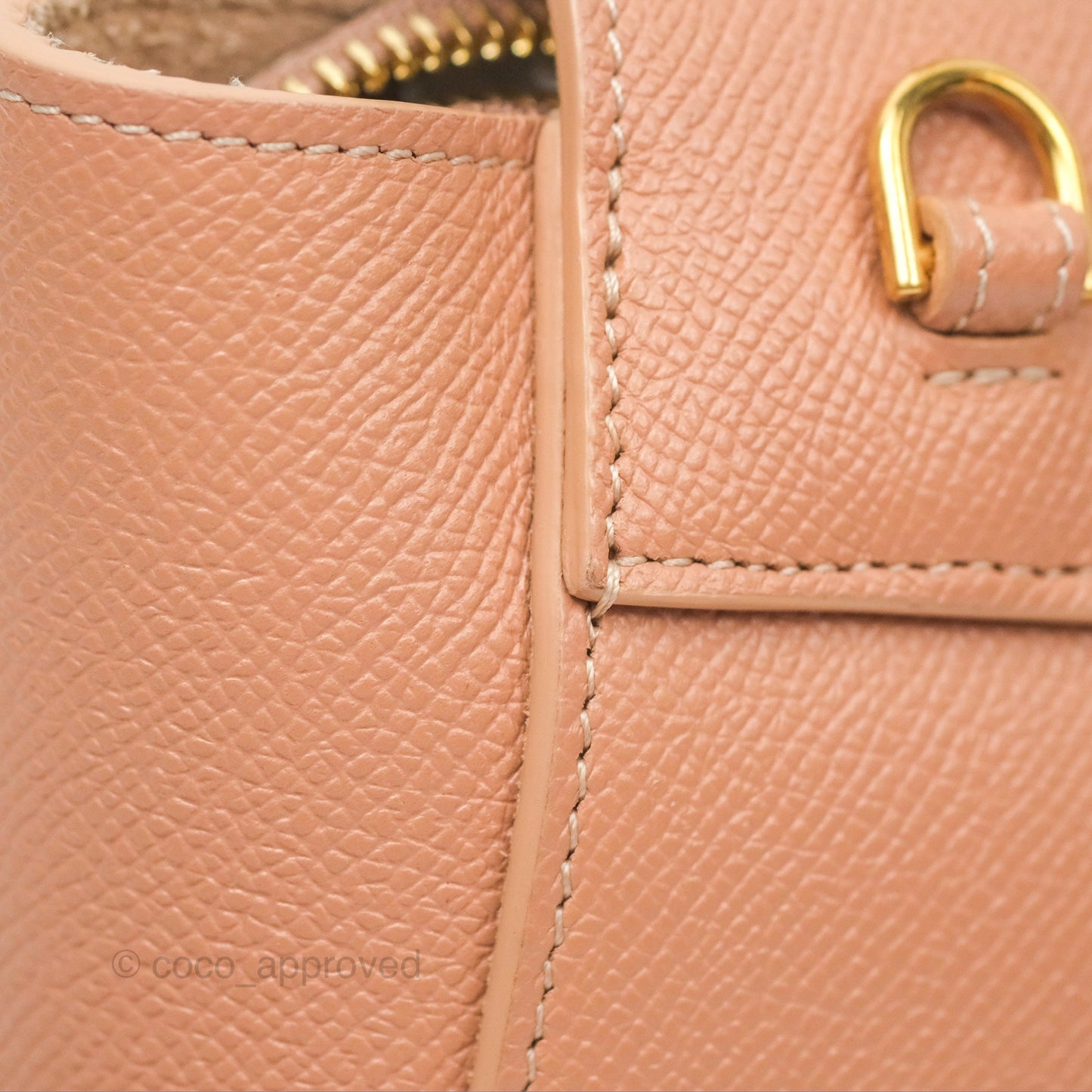 Celine Pico Belt Bag Desert Rose Grained Calfskin Gold Hardware