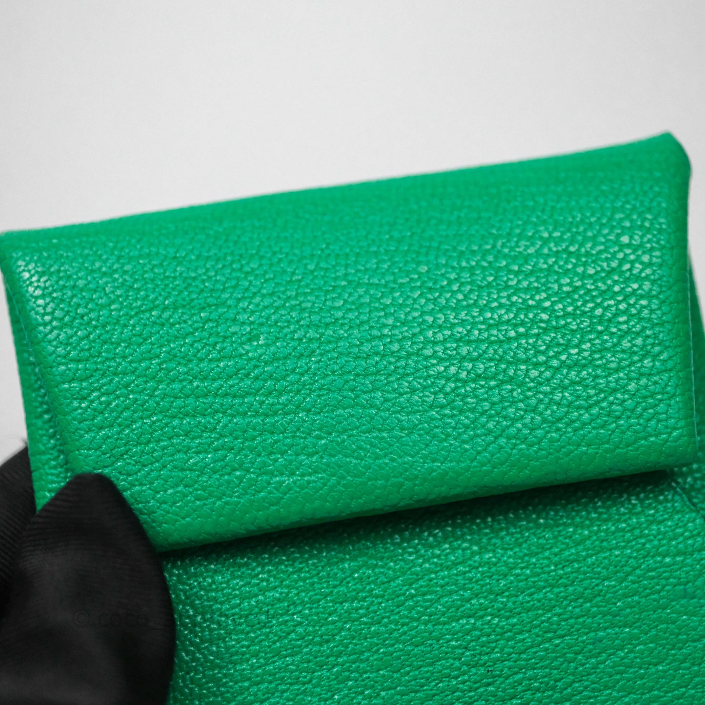 Hermès Bastia Coin Purse Green