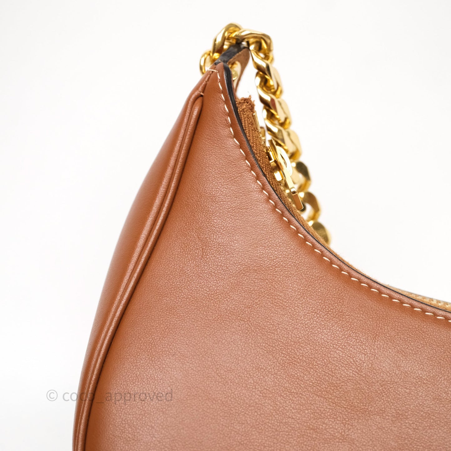 Celine Medium Ava Chain Bag Tan Calfskin