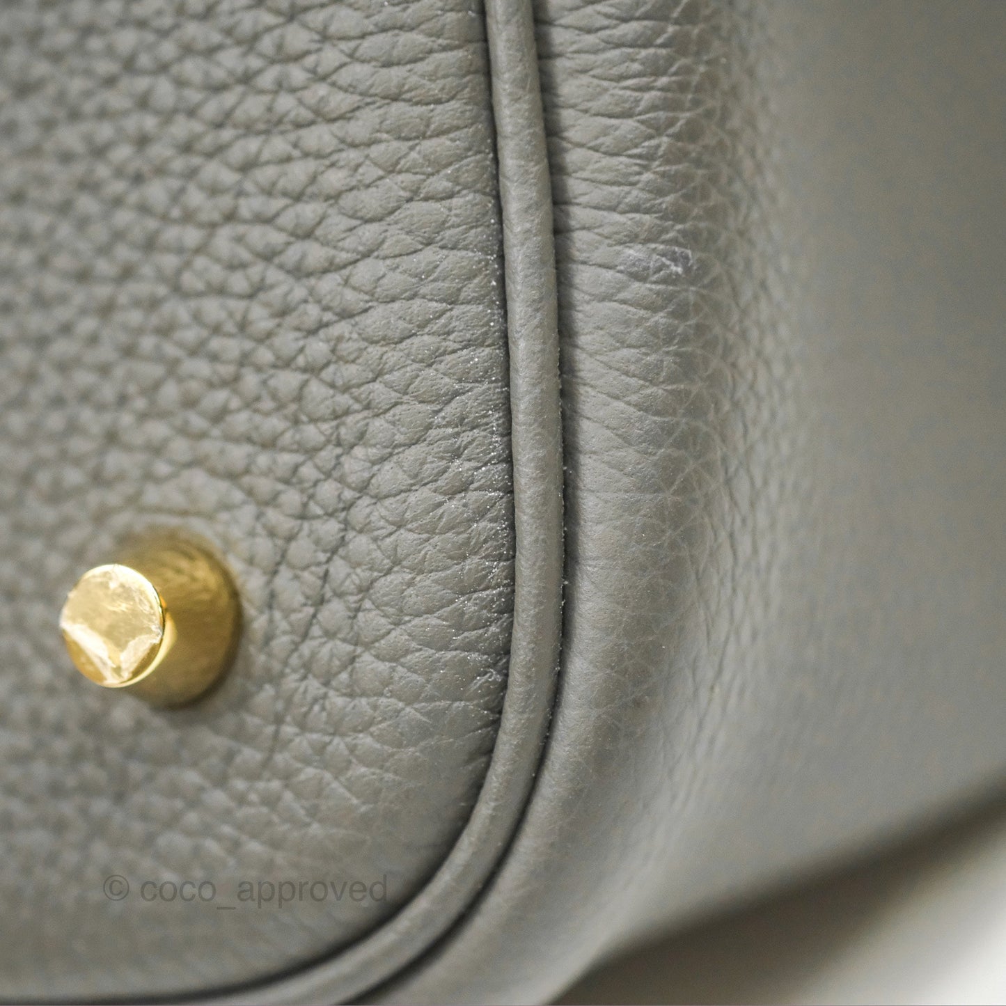 Hermès Picotin 22 Graphite Taurillon Maurice Gold Hardware