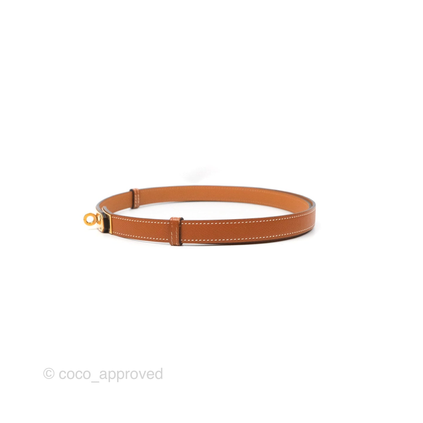Hermès Kelly Buckle Belt Gold Epsom Gold Hardware