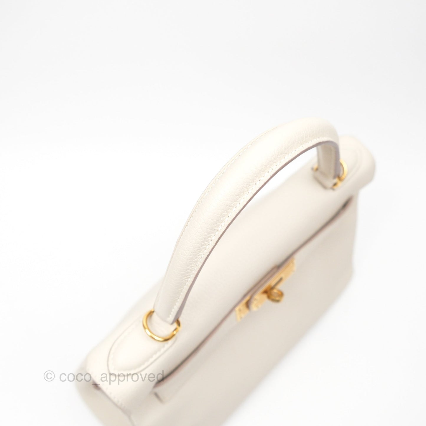 Hermès Kelly 28 Retourn Craie 10 Togo Gold Hardware