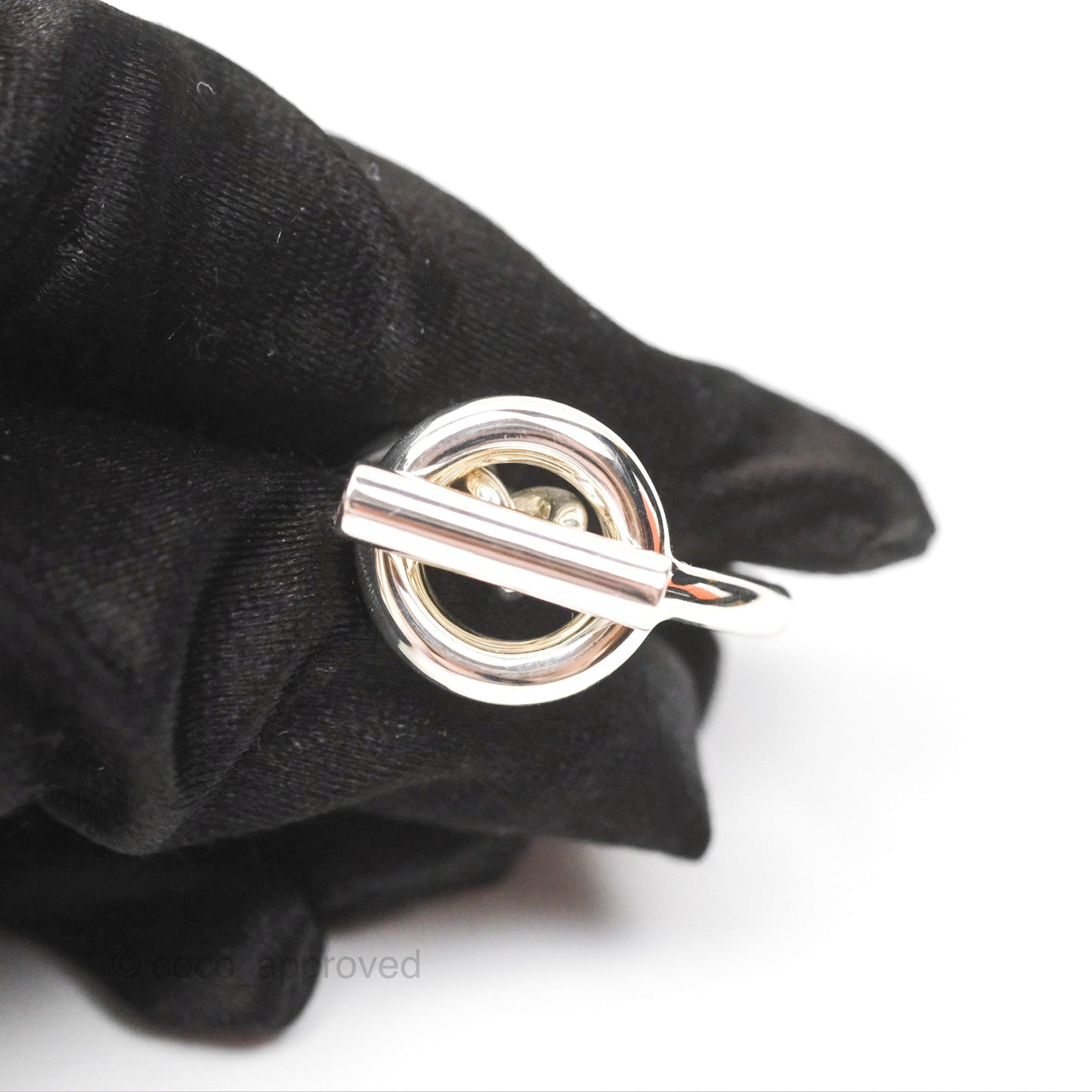 Hermes Croisette Ring Large Model Sterling Silver