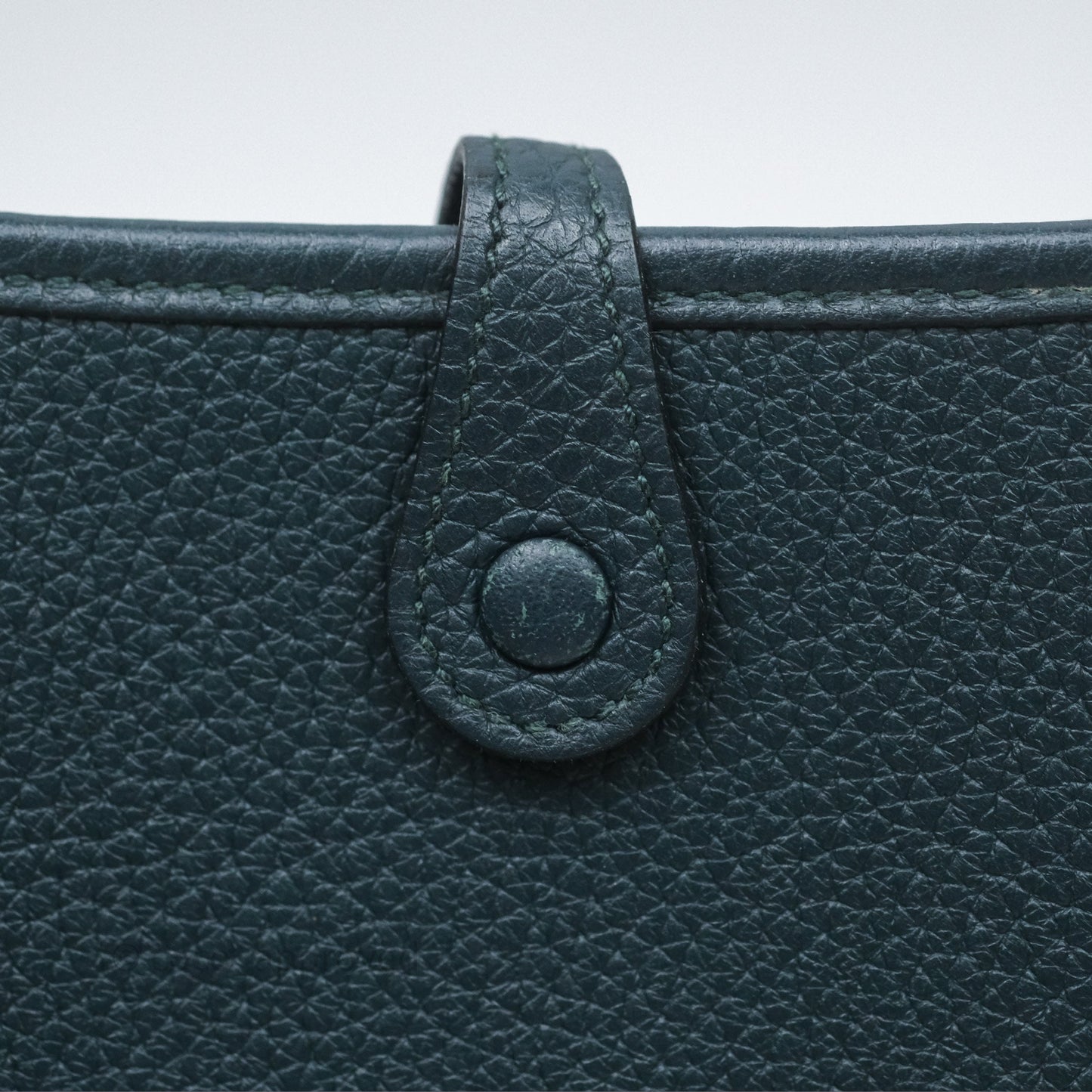 Hermès Mini Evelyne 16 Vert Cypres 6O Clemence Gold Hardware