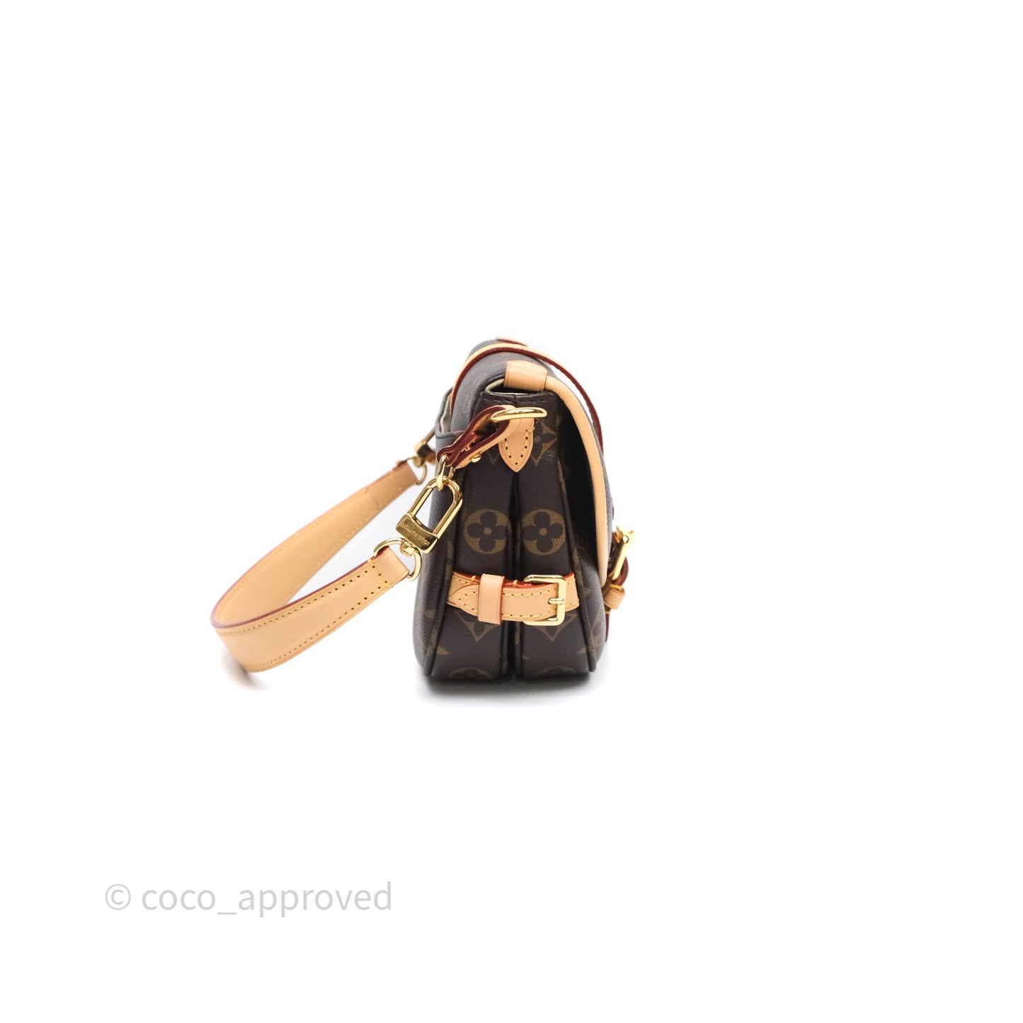 Louis Vuitton Saumur BB Monogram Bag Gold Hardware