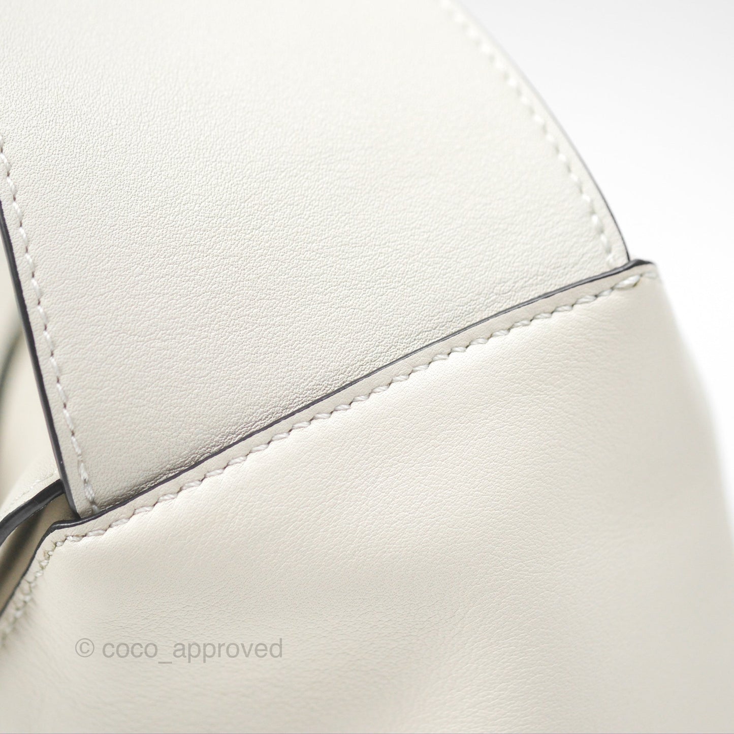 Loewe Puzzle Hobo Shoulder Bag Soft White Calfskin