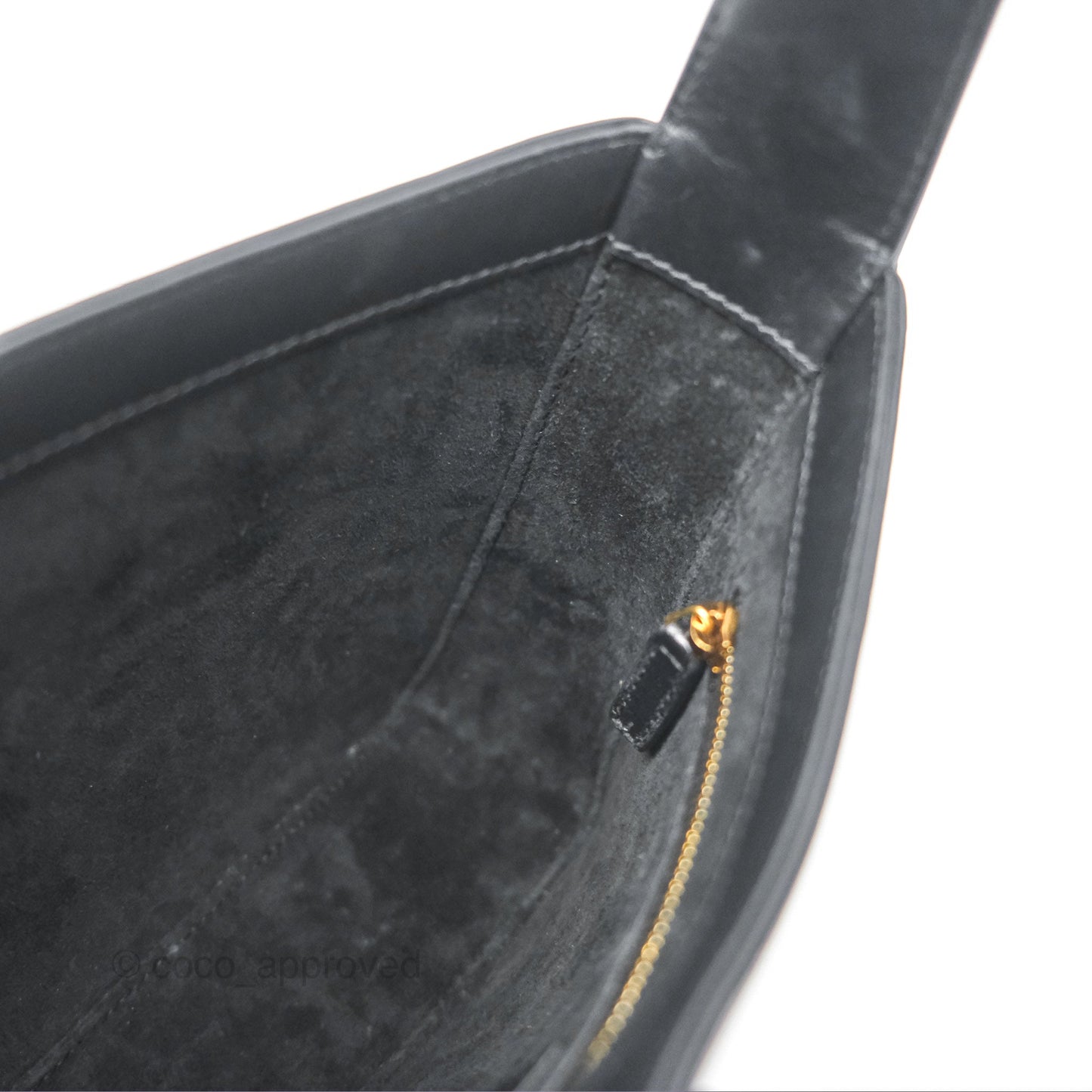 Saint Laurent ‘Le 5 a 7’ Hobo Bag Black Smooth Calfskin