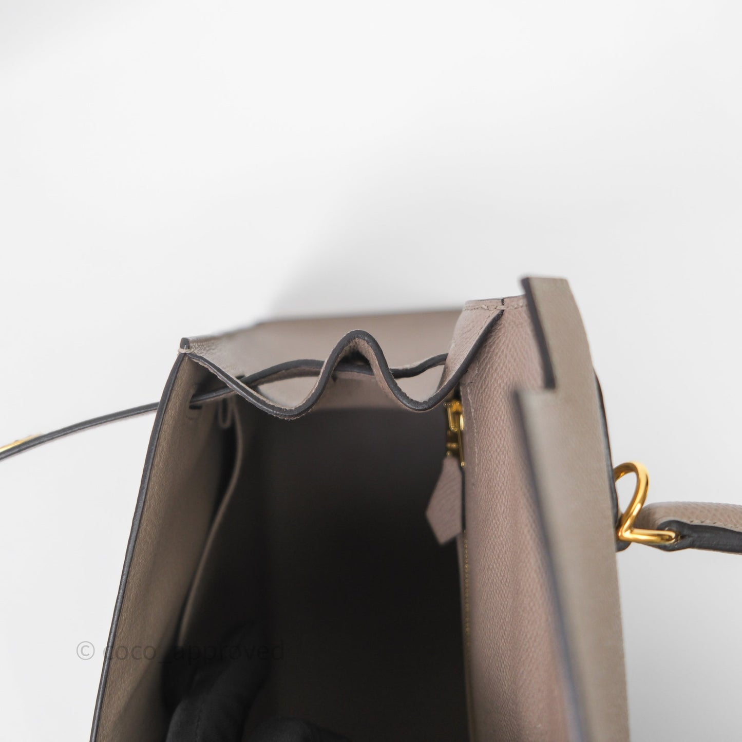 Hermès Kelly 28 Gris Asphalte Epsom Gold Hardware