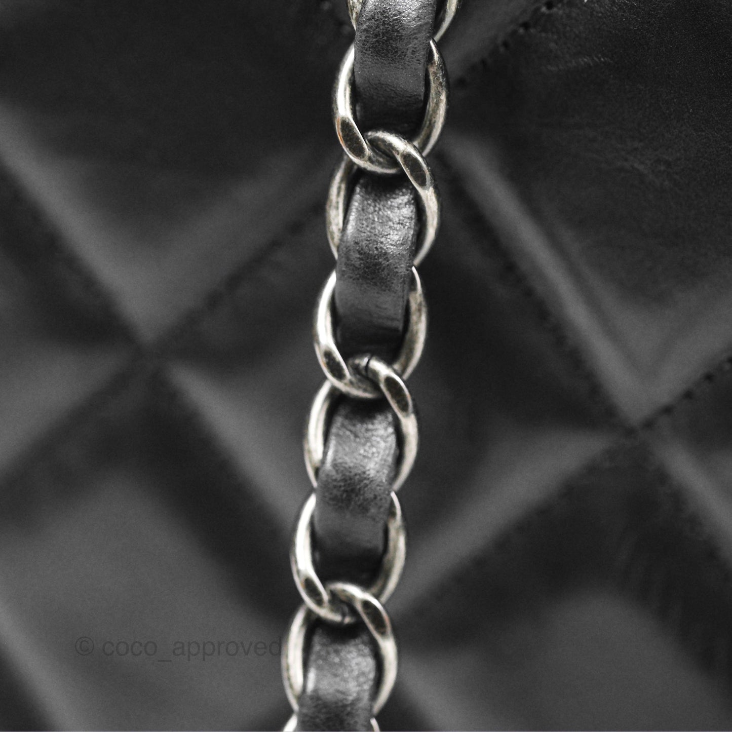 Chanel Large Ballerine Camera Case Black Calfskin Ruthenium Hardware