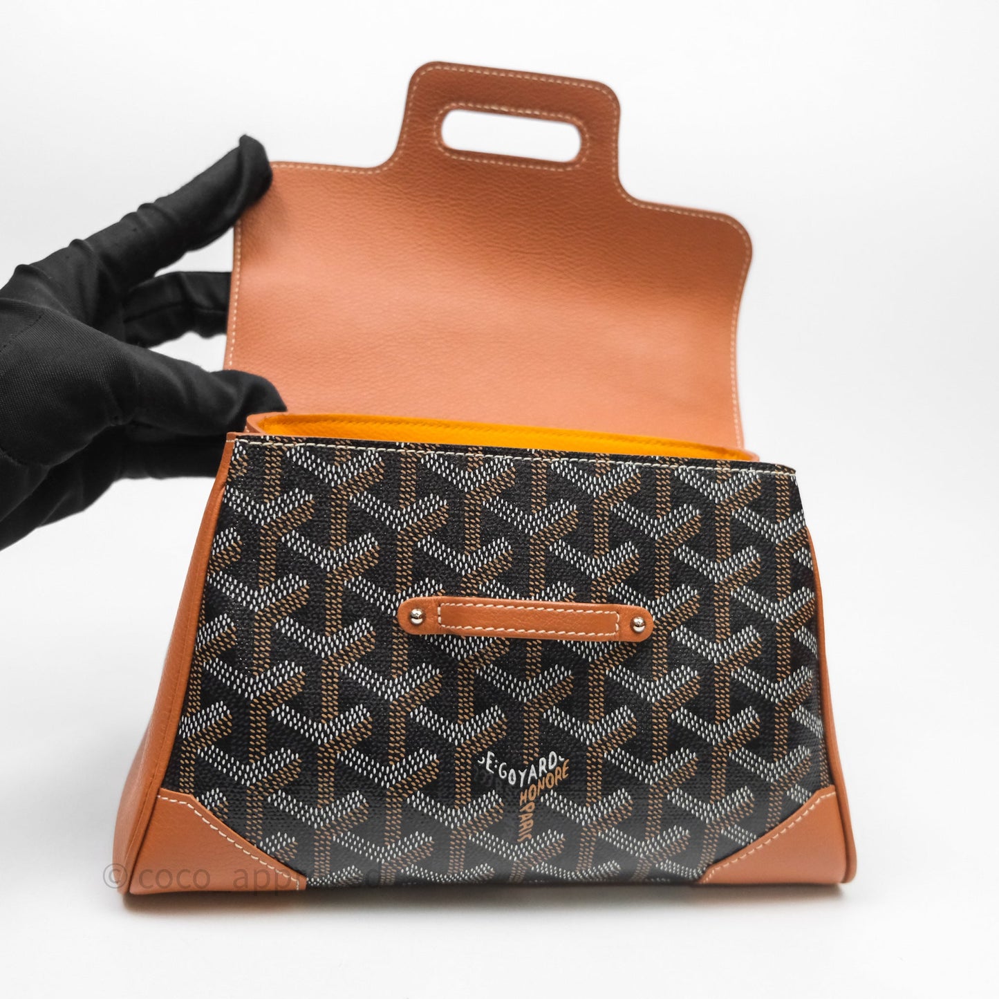 Goyard Saïgon Mini Bag Tan Goyardine Canvas/Chevroches Calfskin