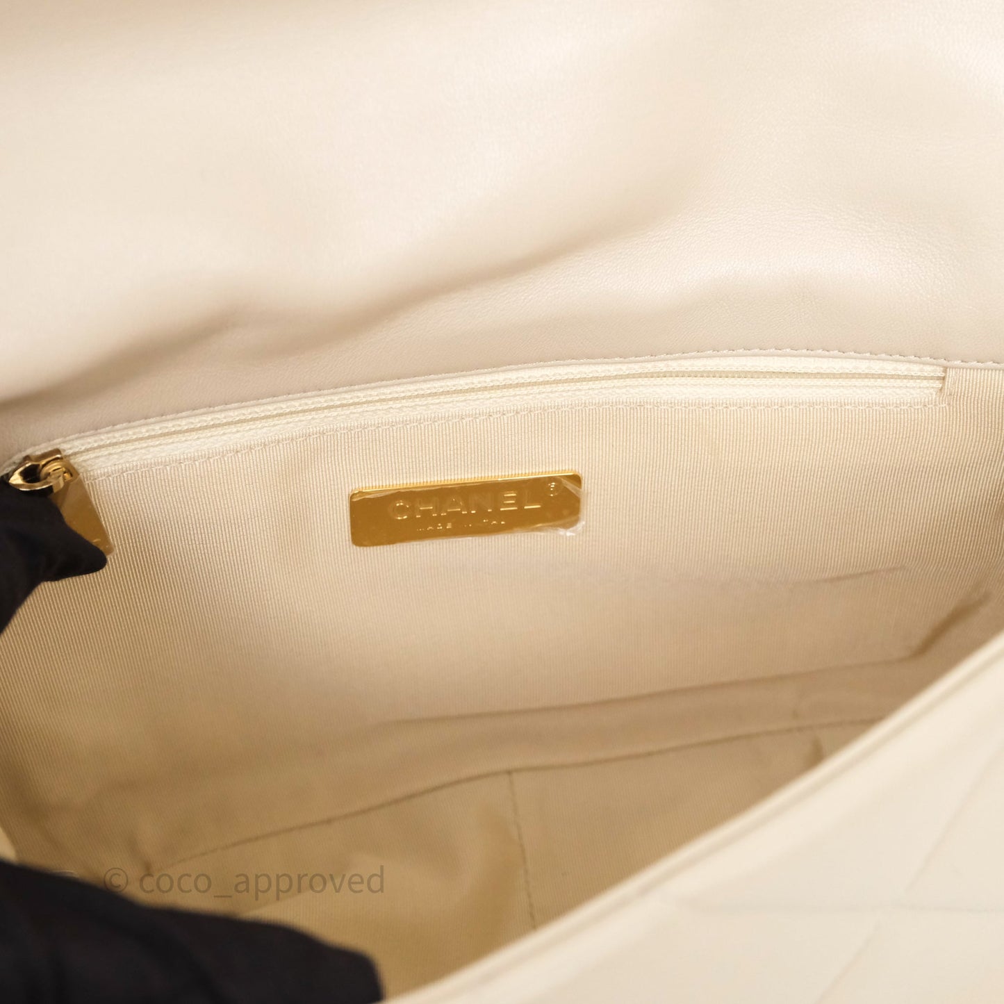 Chanel 19 Small Ivory Mixed Hardware