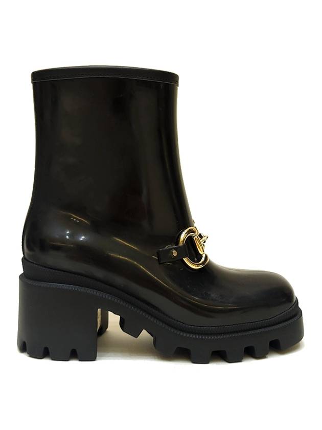 Luxury Gucci Trending 2025 Women's Horsebit Ankle Chelsea Boots Black