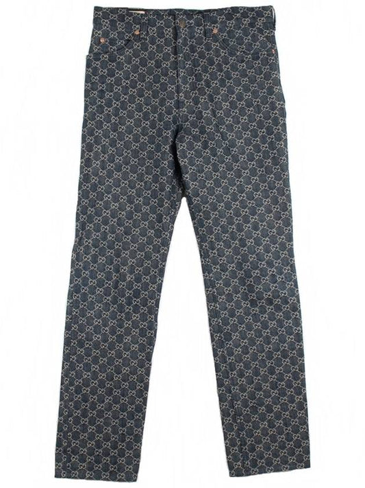 Luxury Gucci Trending 2025 Eco washed GG denim pants 34