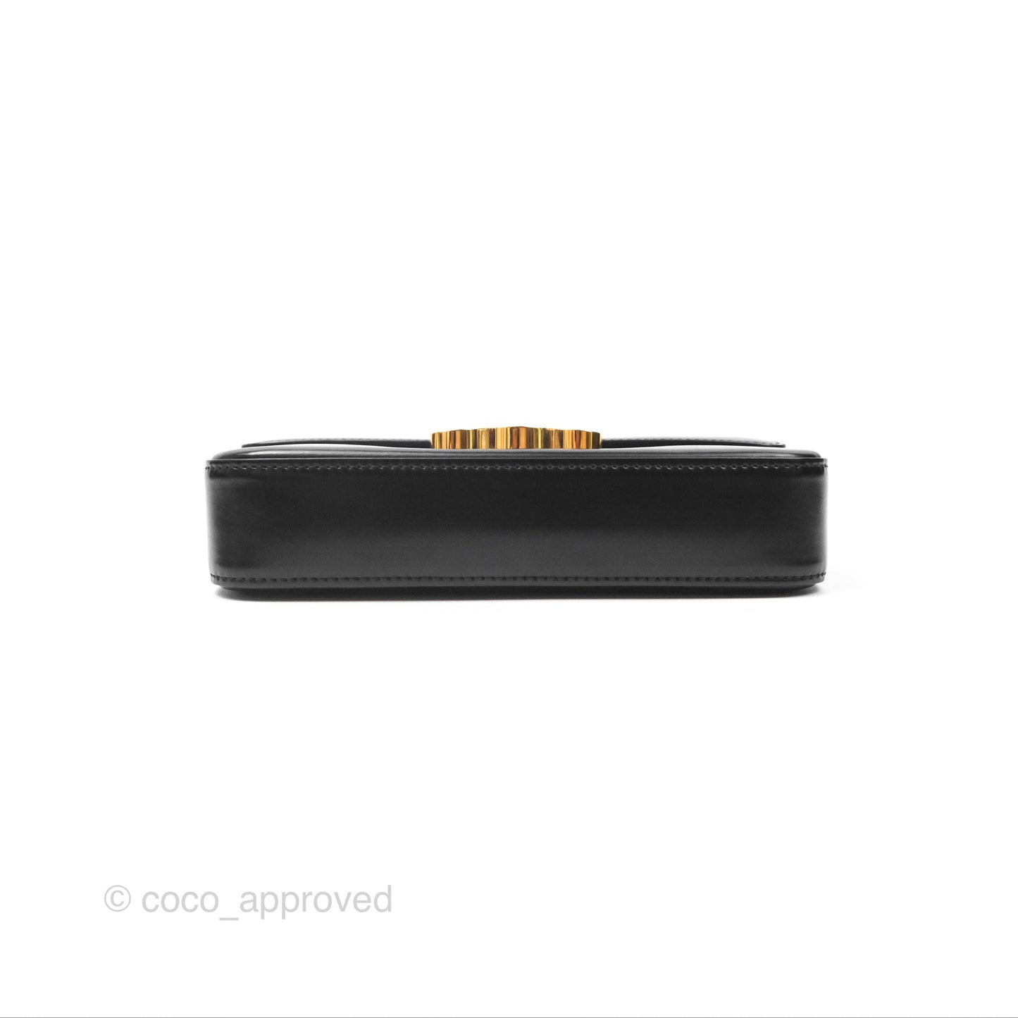 Celine Triomphe Shoulder Bag Black Calfskin