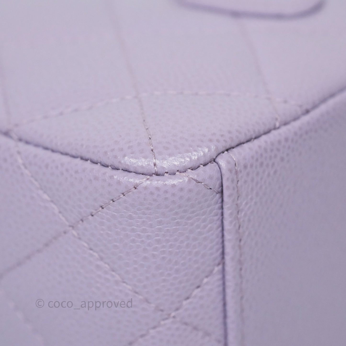 Chanel Classic Mini Backpack Lilac Caviar Silver Hardware