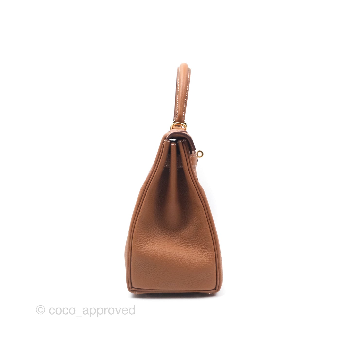 Hermès Kelly 28 Retourne Gold 37 Togo Gold Hardware