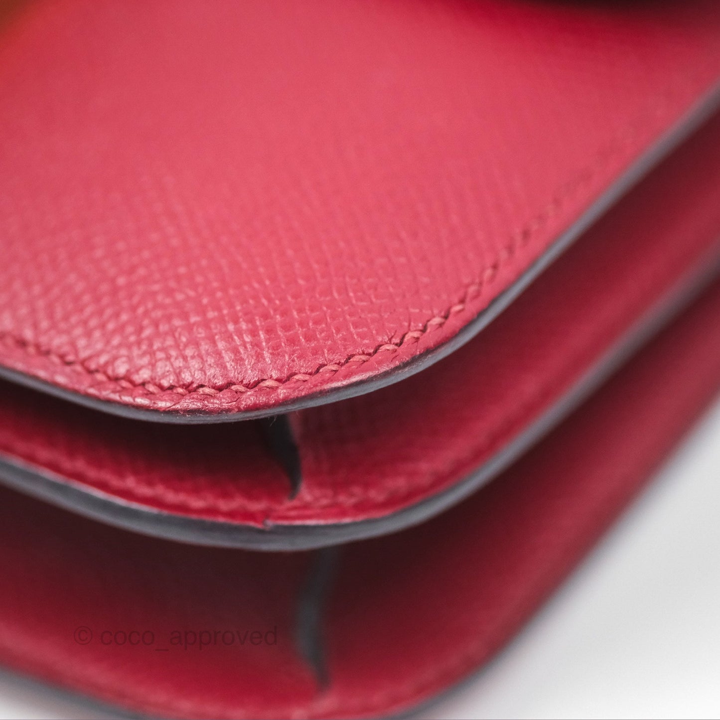 Hermès Constance Mini 18cm Rouge Grenat K1 Epsom Gold Hardware