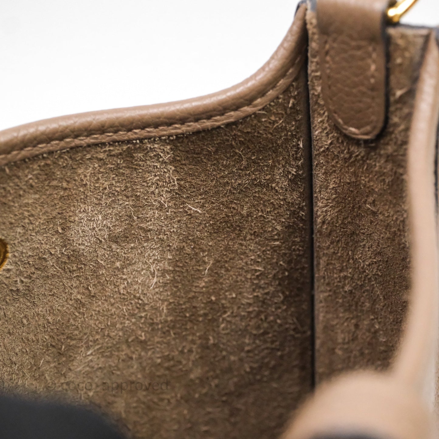 Hermès Mini Evelyne 16 Etoupe Clemence Gold Hardware