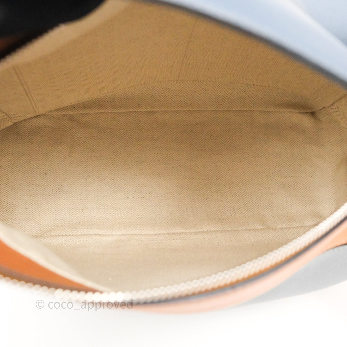 Loewe Medium Puzzle Bag Stone Blue Indigo Tan Calfskin Silver Hardware