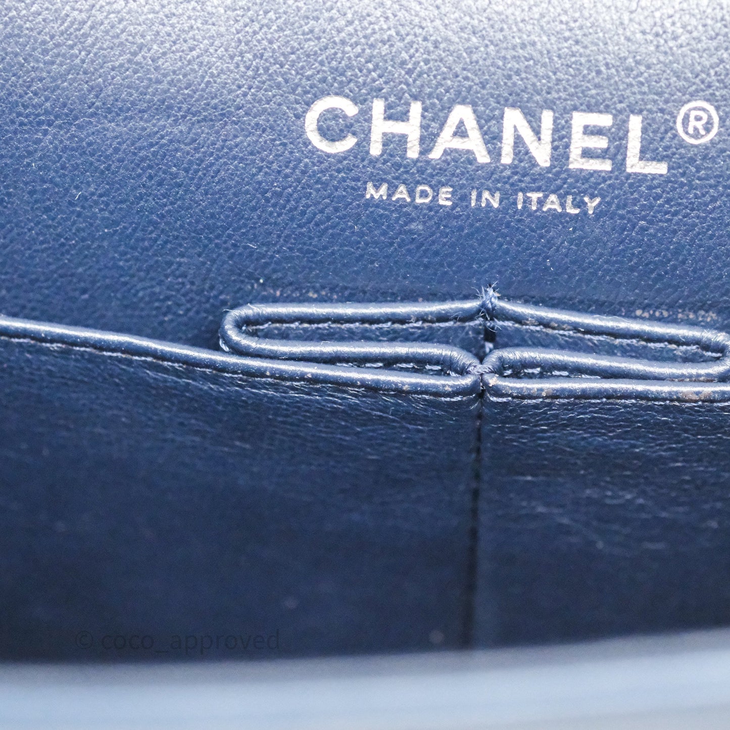 Chanel Reissue 227 Quilted Navy Lambskin Ruthenium Hardware