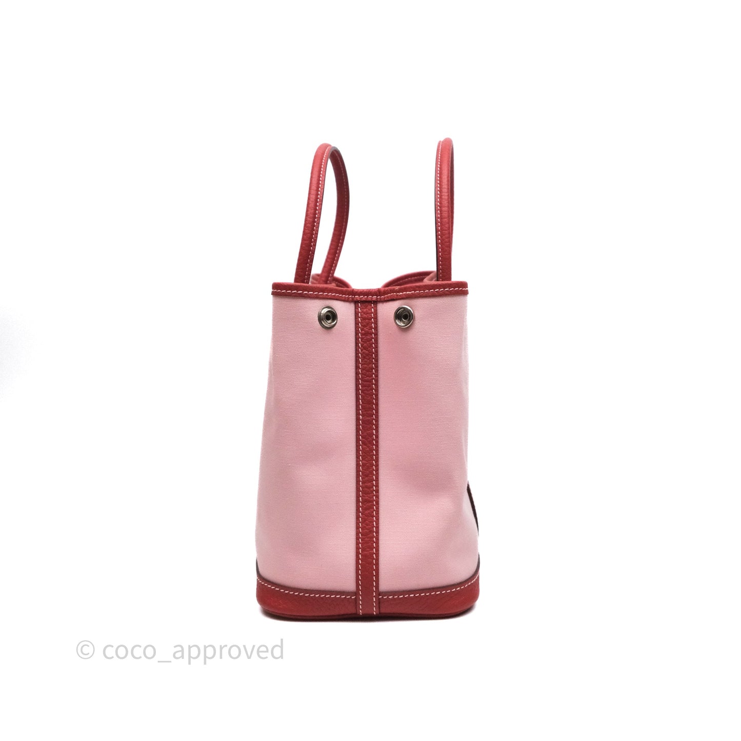 Hermès Garden Party 30 Canvas Rose Sakura 3Q/ Rouge Duchesse 2V