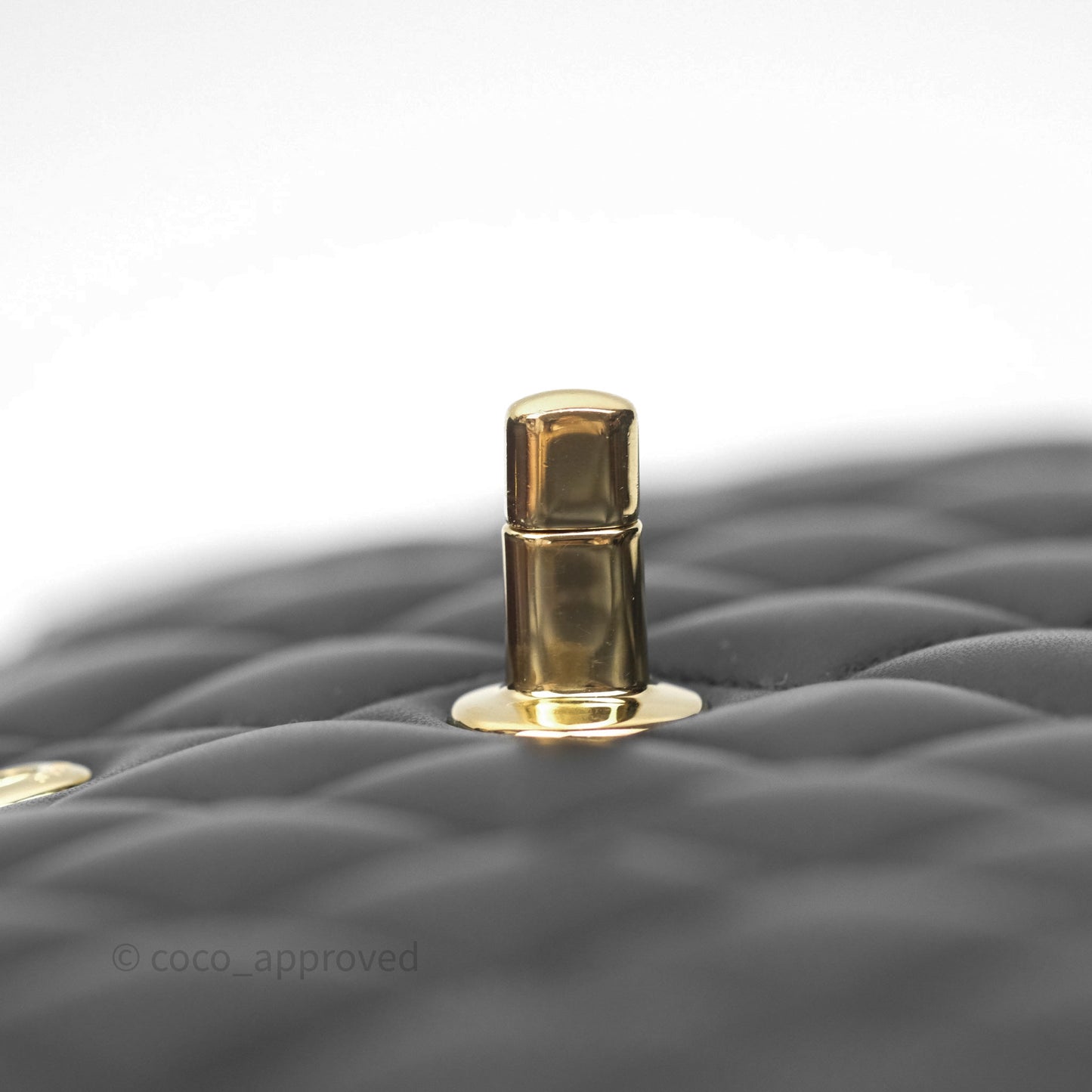 Chanel Small Classic Flap Quilted Black Lambskin Gold Hardware
