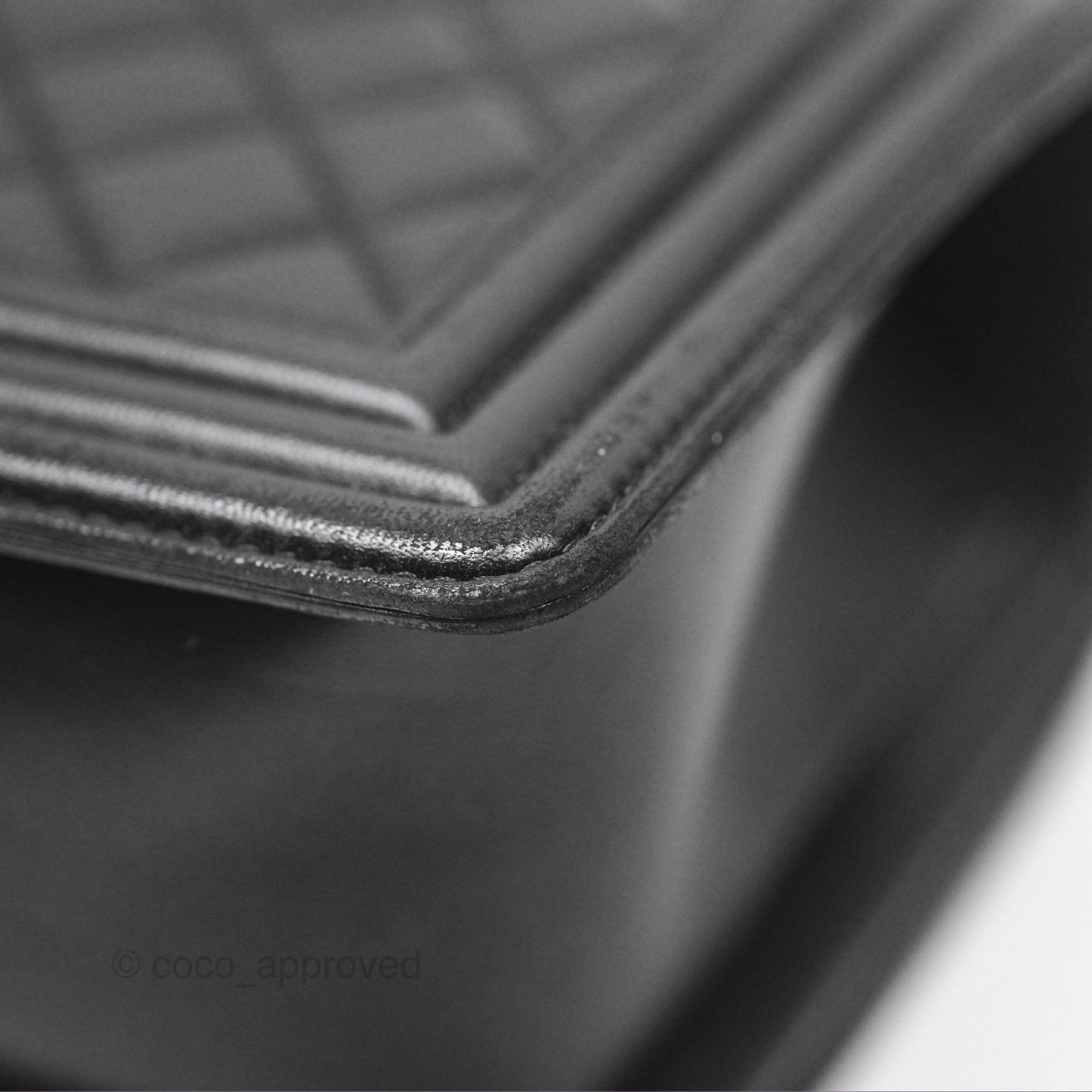 Chanel Medium Boy Quilted Black Lambskin Ruthenium Hardware