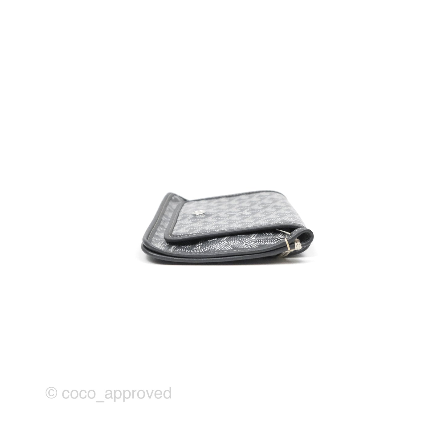 Goyard Plumet Pocket Wallet Grey Goyardine Canvas